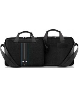 Krepšys BMW BMCB15COMPVSKL 16" juoda/juodas Nylon Mėlyna Stripe