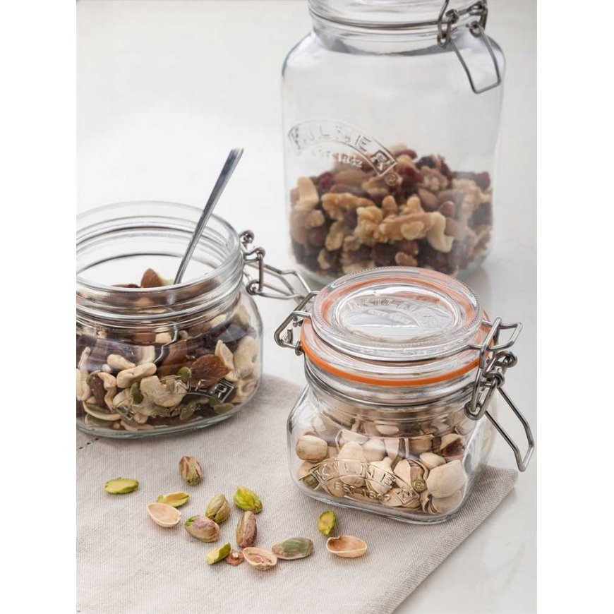 Kilner Rayware Group KIL-Stiklainis 0,25l. Clip Top kvadratas – 2