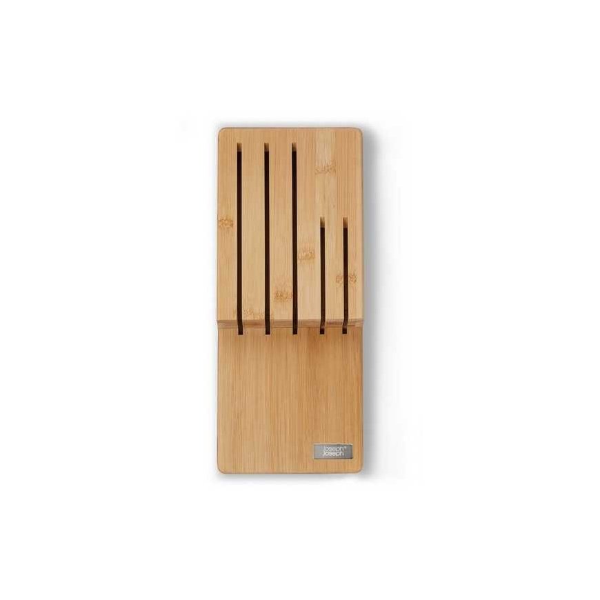 Joseph Joseph JJ-5 bambukinių peilių rinkinys. Elevate Steel organizatoriai