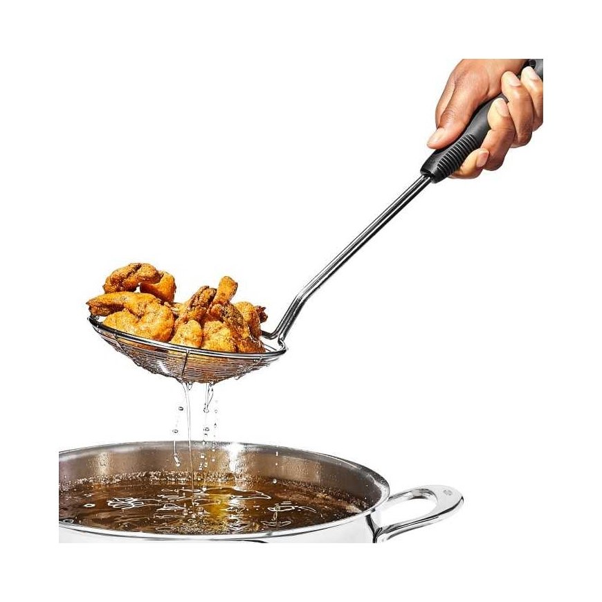 OXO-kiniškas plieno kiaurasamtis, juodas, geros rankenos – 5