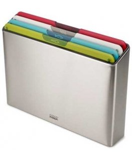 Joseph Joseph JJ-Set of 4 dezek do kojenia Folio silver