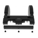Car headrest, adjustable, black