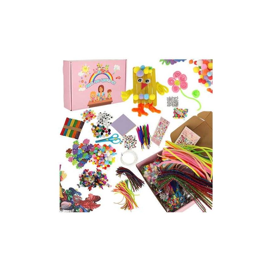 Ikonk Creative art set for children's crafts 1200 el. – 2