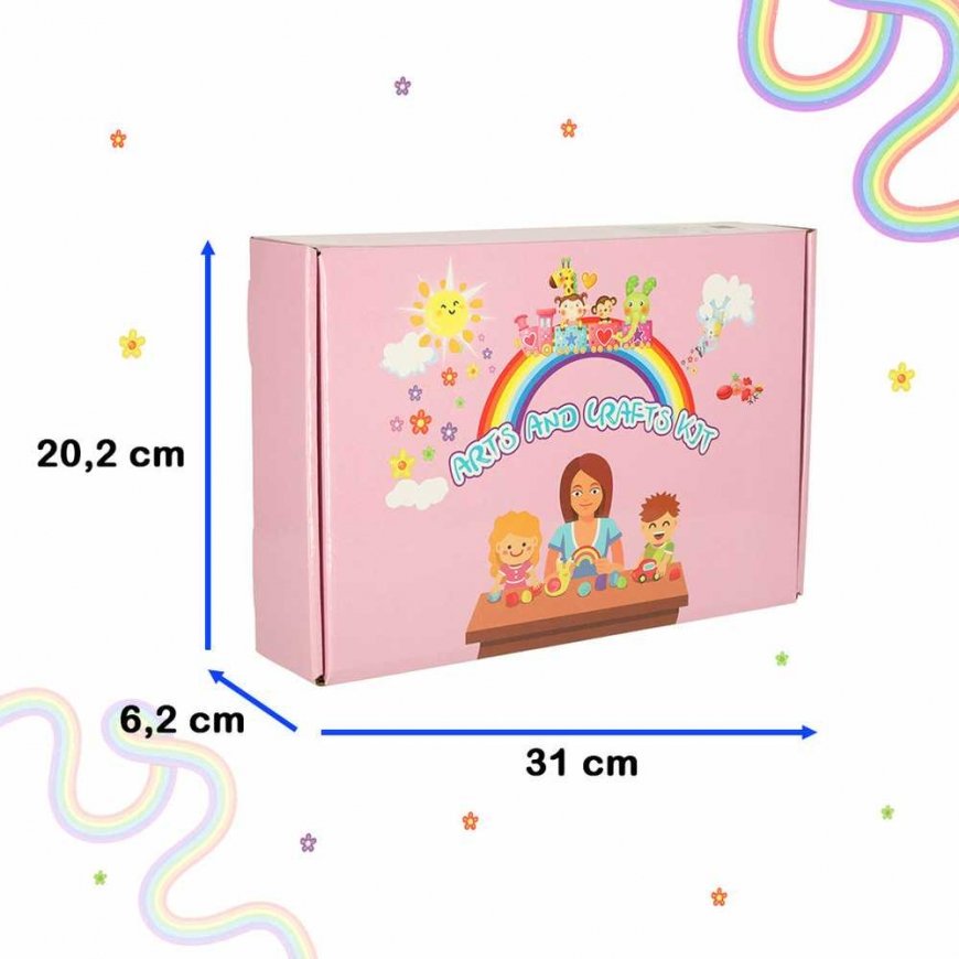 Ikonk Creative art set for children's crafts 1200 el. – 3