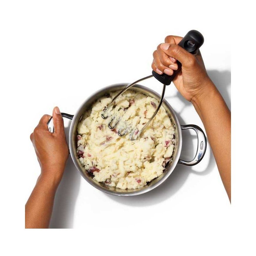OXO steel potato masher, good handles – 2