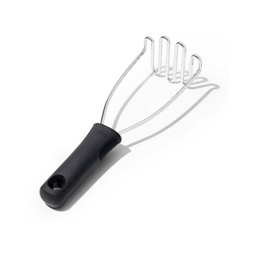 OXO steel potato masher, good handles – 5
