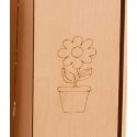 Wooden children's house with board and table Wooden children's house with board and table