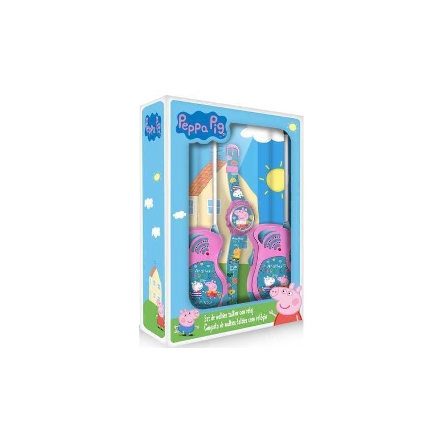 Peppa Pig Digital Clock Euroswan Walkie Talkie Set for Kids. Peppa Pig PP17047 Kids Euroswan