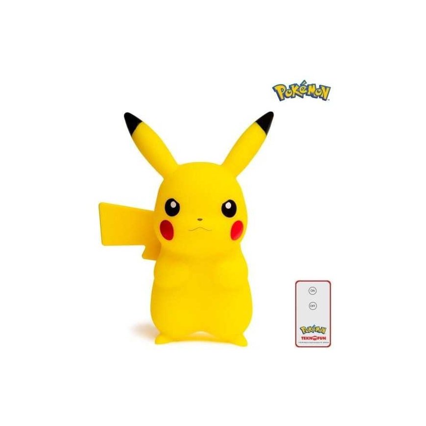 Teknofun PokmonNAME OF TRANSLATORS - PIKACHU LED Unique, Pikachu 25 cm shaped 3D LED lamp - an official licensed product of the – 2