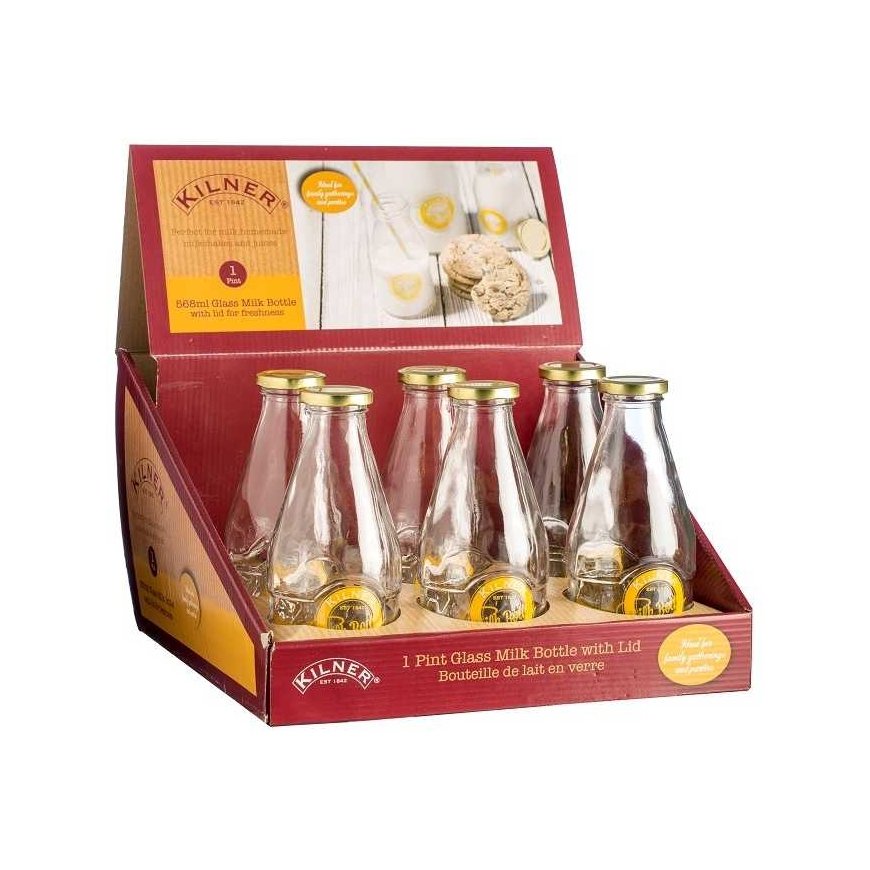 Kilner Rayware Group KIL-Buteliukas 0,568l. na sok lub mleko, Milk Bottles – 2