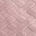 Eurofirany Blanket 70x160 Caro pink powder with microfiber for armchair D91 Eurofirany Blanket 70x160 Caro pink powder with microfiber for armchair D91