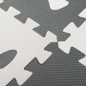 Ikonk Foam puzzle mat for children 9 el. black-ecru 85cm x 85cm x 1cm Ikonk Foam puzzle mat for children 9 el. black-ecru 85cm x 85cm x 1cm