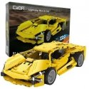 Klocki konstrukcyjne CaDA Samochód sportowy wyścigowy 24 cm Auto Lightning Sports Car su diskų įtaisu pull back 357 dalys Klocki konstrukcyjne CaDA Samochód sportowy wyścigowy 24 cm Auto Lightning Sports Car su diskų įtaisu pull back 357 dalys