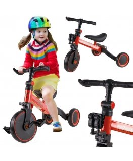 Trike Fix Balansinis triratukas- dviratukas su pedalais 3 in1, raudonas