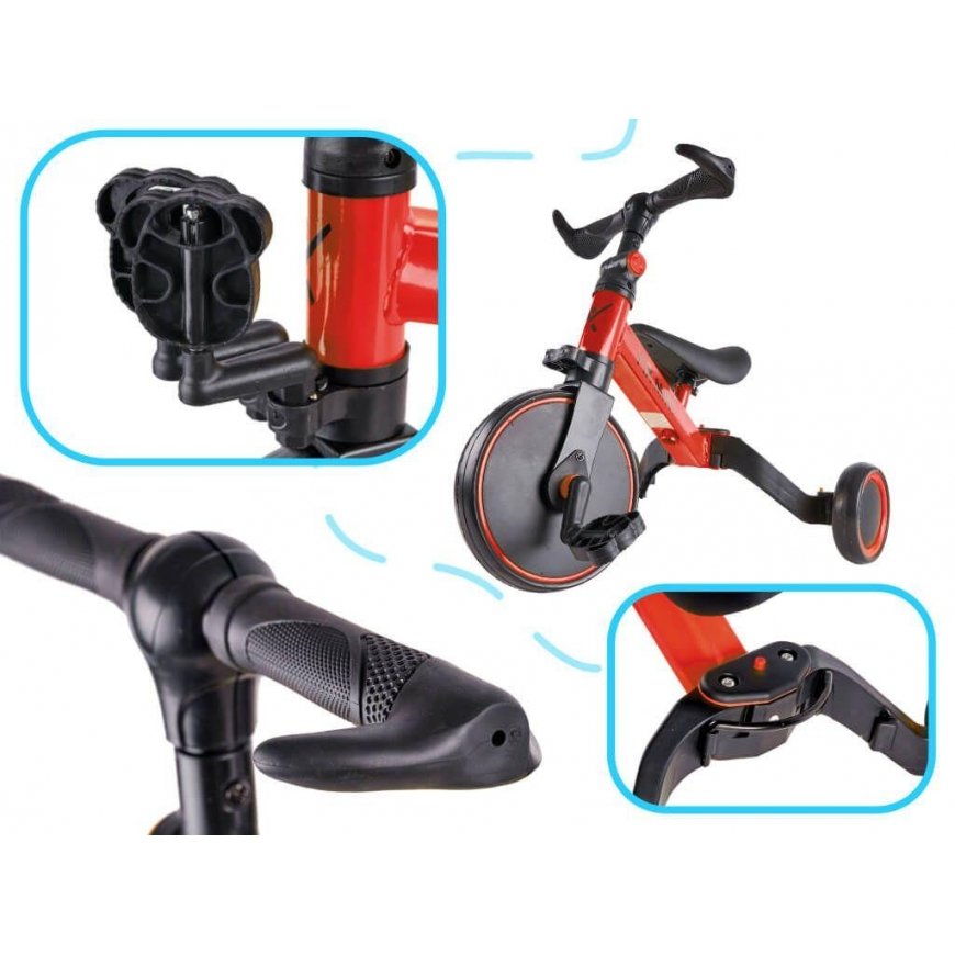 Trike Fix Balansinis triratukas- dviratukas su pedalais 3 in1, raudonas – 2