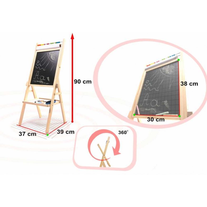 Ikonk Magnetic board, 2 in 1, 90 cm – 2