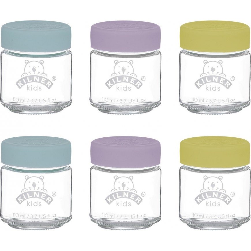 Kilner Mini Stiklainių Komplektas 6 vnt, Skaidrus, 0,11l, Kilner