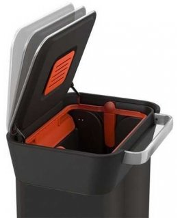 Joseph Joseph JJ-Šiukšliadėžė 30l. Titan carbon juodas