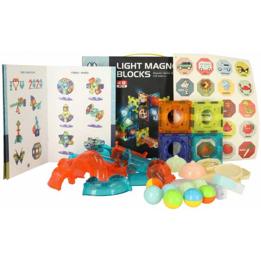 Ikonk Luminous Magnetic Marble Track 49 items – 3