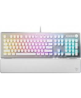 Turtle Beach Vulcan II RGB 100% balta laidinė mechaninė klaviatūra (Titan II Raudona switch, US)