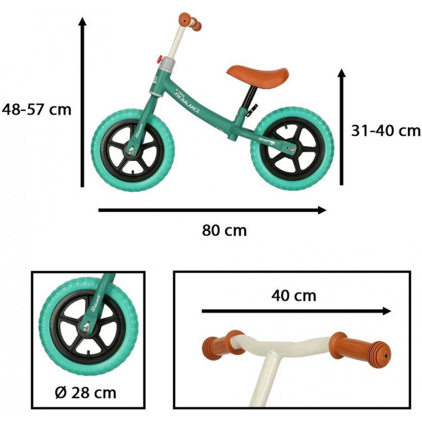 Ikonk Trike Fix Balance turquoise cross bike – 3
