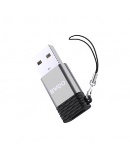 BWOO adapter BZ-38 USB-C - USB gray OTG