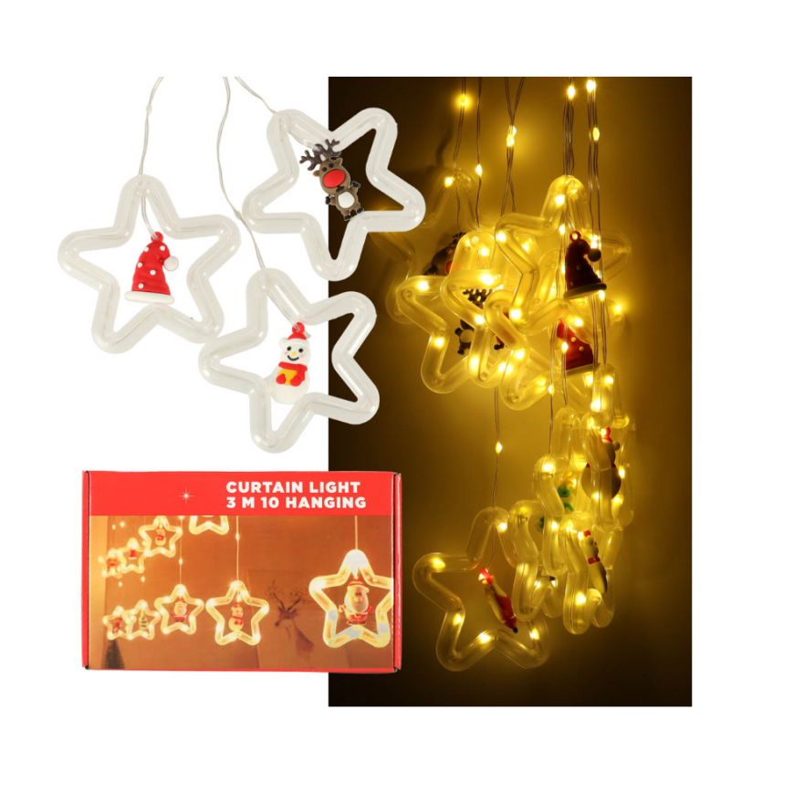 Ikonk LED curtain lights with figures