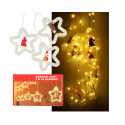 Ikonk LED užuolaidų žibintai su figūromis 3 m 125LED šiltai baltos spalvos Ikonk LED užuolaidų žibintai su figūromis 3 m 125LED šiltai baltos spalvos