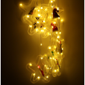 Ikonk LED užuolaidų žibintai su figūromis 3 m 125LED šiltai baltos spalvos Ikonk LED užuolaidų žibintai su figūromis 3 m 125LED šiltai baltos spalvos