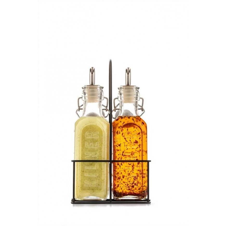 Kilner Rayware Group KIL-2 bottle set for olive oil/vinegar 0.3l. in the basket