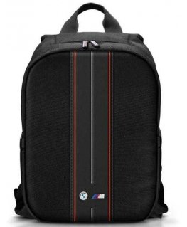 Backpack BMW BMBP15COMPVSKR 16" black/black Nylon Red Stripe