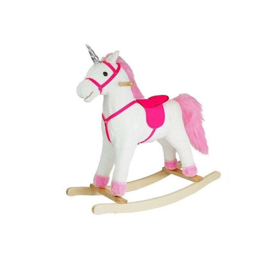 Lean Sport Lean Toys Bėgantis žirgas Vienaragis Baltas Sounds Moves Snout Tail 74 cm – 2