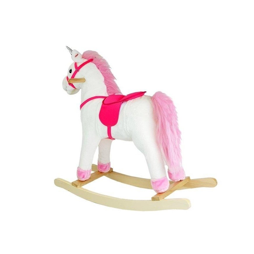 Lean Sport Lean Toys Bėgantis žirgas Vienaragis Baltas Sounds Moves Snout Tail 74 cm – 4