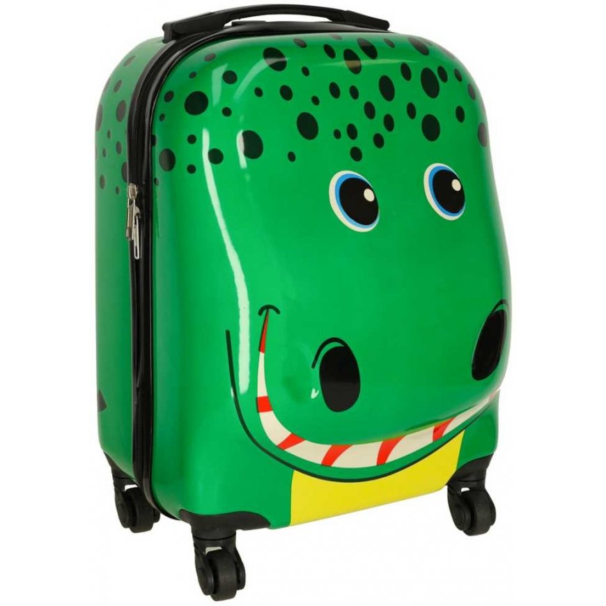 Ikonk Children's travel suitcase crocodile, 31x46x26 cm