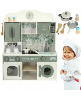 Ikonk Wooden kitchenette with accessories, Lulilo
