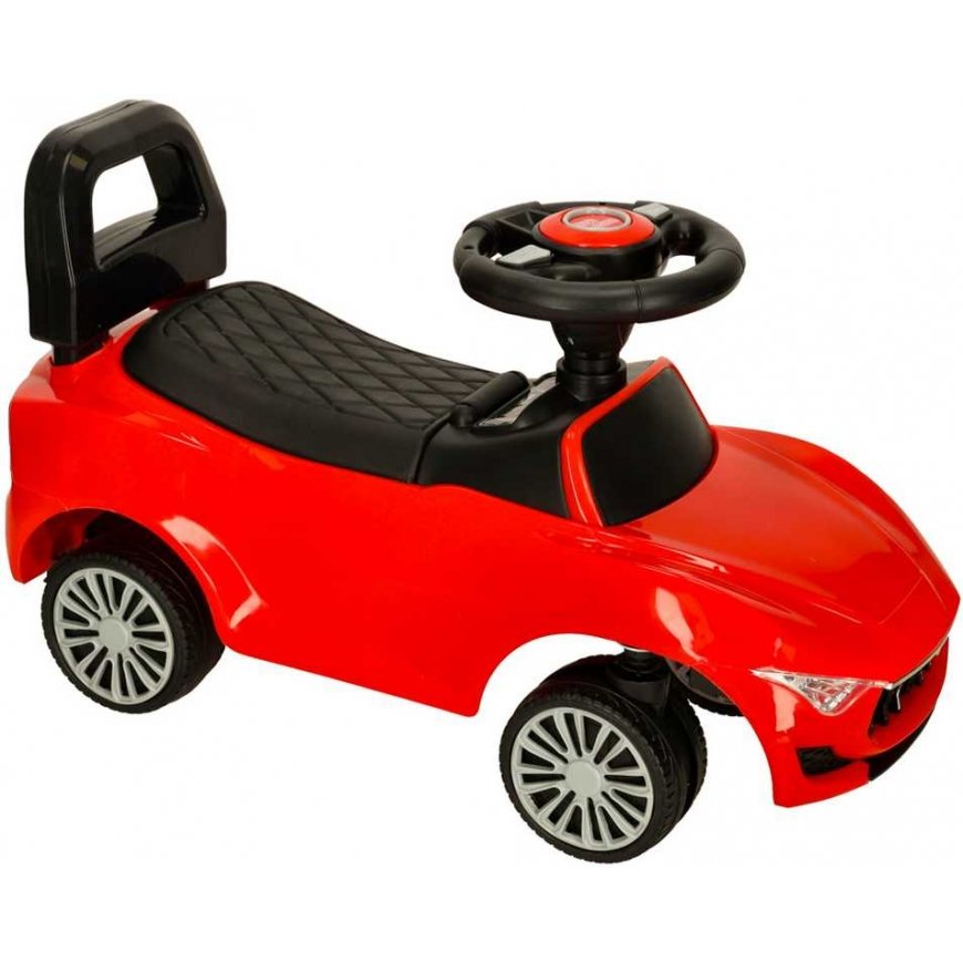 Baby carriage car with sound and lights red