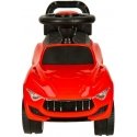 Vaikiškas vežimėlis automobilis su garsu ir šviesomis raudonas