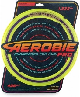 Obręcz do rzucania Aerobie Pro frisbee geltona Spin Master