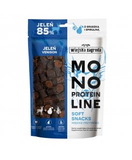 WIEJSKA ZAGRODA Monoproteinowy soft snacks Jeleń (dorosły) - Przysmak dla psa - 115g