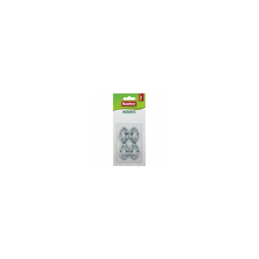 Hooks 4gb 2,3x4cm oval silver
