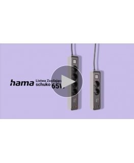 Hama 3 gniazda SCHUKO, 1,4M, 2 USB-C, 1 USB-A, Power Delivery, 100W