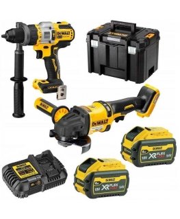 Įrankių rinkinys DeWalt DCMASST1N-XJ (DCD999 + DCG418) 2x6,0 Ah akum.