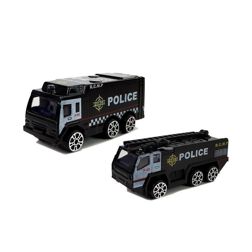 Lean Cars Police plane with cars 1:64 with lights and sound – 4