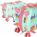 Children's travel suitcase on wheels with ice cream Children's travel suitcase on wheels with ice cream