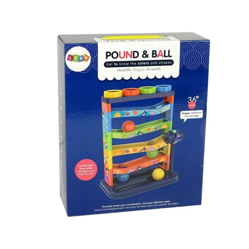 Lean Toys Lean cars Colorful balls, light-up rattles – 3