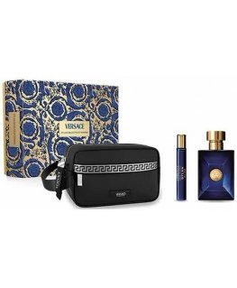 Versace Dylan Blue Pour Homme Eau De Toilette Spray 100ml gift set for men 3 pcs