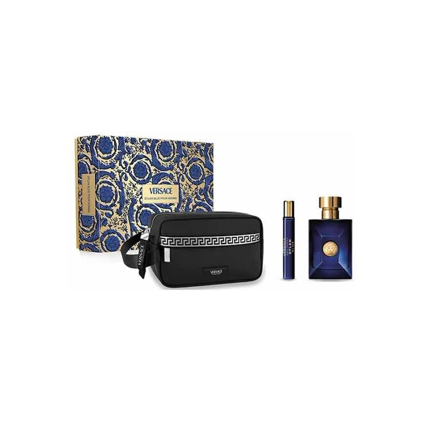 Versace Dylan Mėlyna Pour Homme Eau De Toilette Purškiklis 100ml dovanų rinkinys vyrams 3 vnt – 2