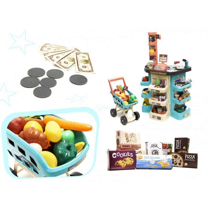 Ikonk Toy store cash register with 47 accessories – 5
