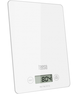 Kitchen scale Teesa White glass kitchen scale