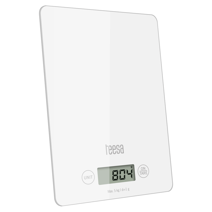 Teesa Kitchen scale Teesa White glass